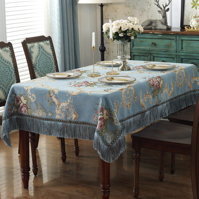 欧式餐桌布桌布加厚雪尼尔长方形布艺台布茶几布盖布椅桌垫,居家布艺,桌布,淘宝优惠券,粉丝福利购,淘宝优惠卷