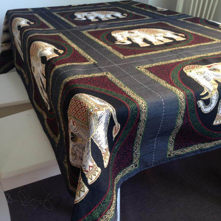 东南亚风格泰国大象酒吧餐桌台布沙发盖毯长方形圆桌古典桌椅布,居家布艺,桌布,淘宝优惠券,粉丝福利购,淘宝优惠卷