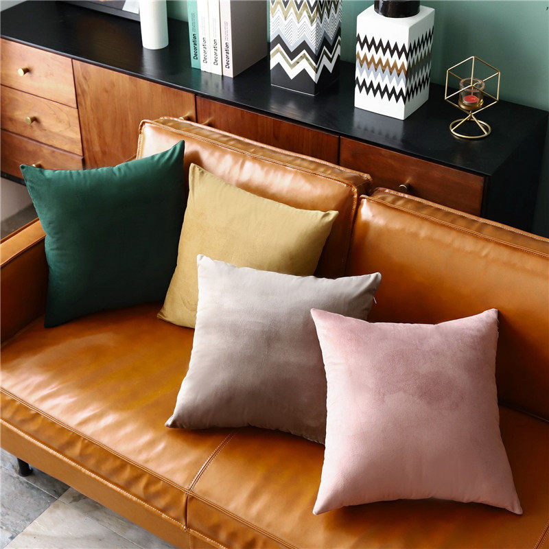 加厚大号长方形腰枕套纯色天鹅绒靠垫丝绒床靠背抱枕沙发不含芯,居家布艺,靠垫/抱枕,淘宝优惠券,粉丝福利购,淘宝优惠卷