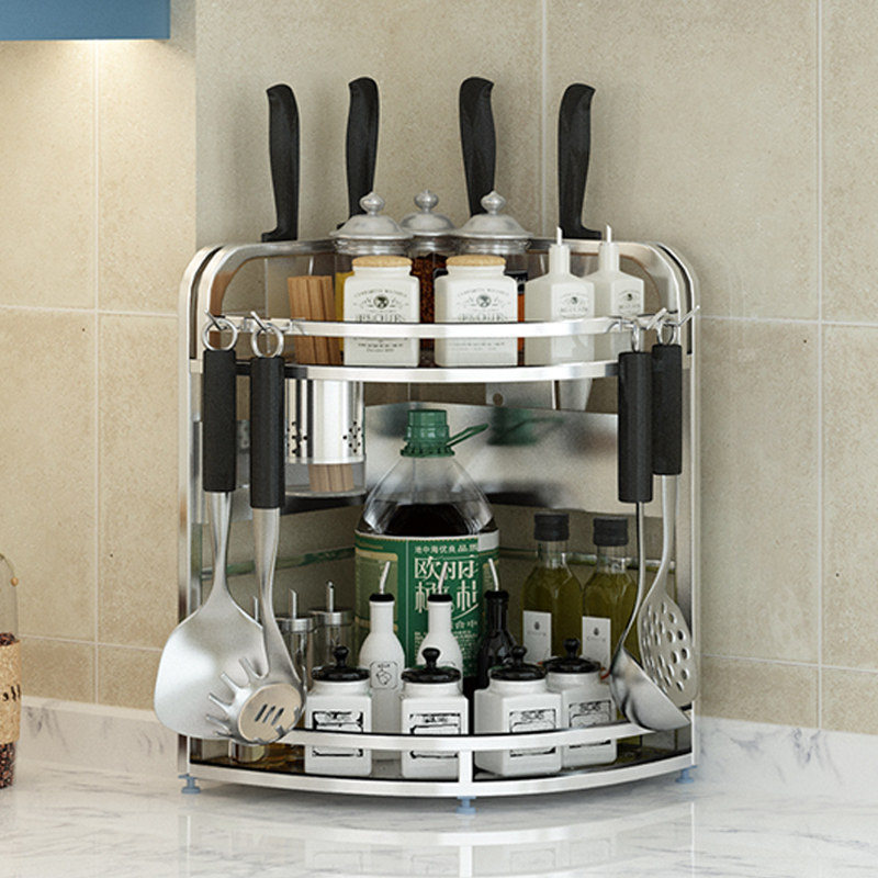 304不锈钢厨房置物架转角架三角架刀架壁挂式调味品调料收纳架子,厨房/烹饪用具,厨房置物架/置物柜/角架,淘宝优惠券,粉丝福利购,淘宝优惠卷