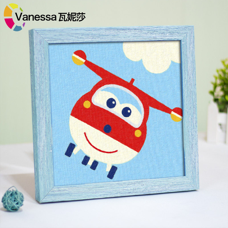 儿童数字油画diy油彩画卡通动漫动物填充数码手绘填色手工装饰画,家居饰品,DIY/数字油画,淘宝优惠券,粉丝福利购,淘宝优惠卷