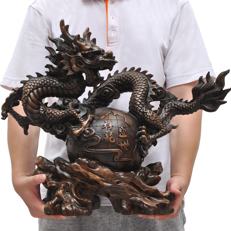 龙摆件树脂招财大号生肖龙办公室桌面客厅电视柜家居工艺品装饰品,家居饰品,装饰摆件,淘宝优惠券,粉丝福利购,淘宝优惠卷