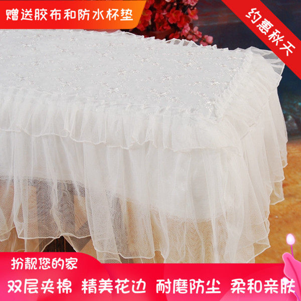 古筝罩敦煌纯白色蕾丝套防尘布琼花古筝盖布加厚