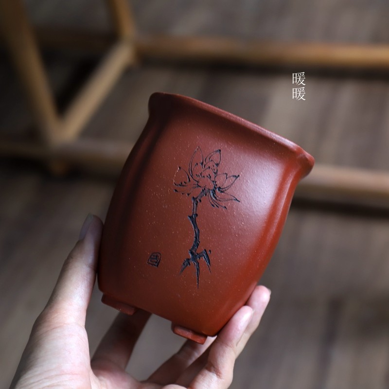 精品紫砂小花盆 桌面微型盆景盆 悬崖盆松柏盆 四方抽角签筒,鲜花速递/花卉仿真/绿植园艺,花盆,淘宝优惠券,粉丝福利购,淘宝优惠卷