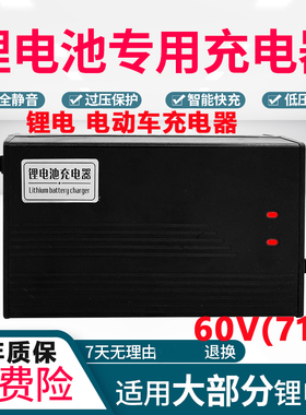 17串60V电动车瓶三元聚合物锂离电池充电器71.4V伏v2A3A5A8a10安