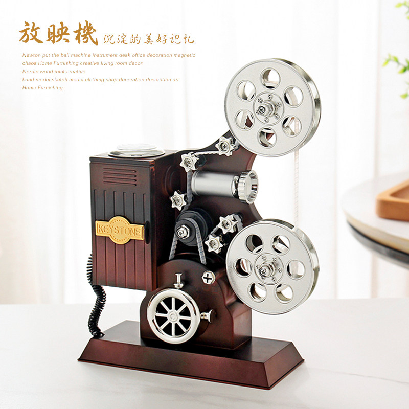 欧式复古老式电影放映机模型摆件居家客厅办公室书房装饰品音乐盒,家居饰品,音乐盒,淘宝优惠券,粉丝福利购,淘宝优惠卷