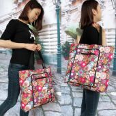 有里布手提折叠包带内衬收纳袋拉链妈咪单肩购物环保袋外出旅行袋