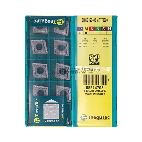 韩国特固克 Taegutec数控刀片 CNMG120408-MT TT8020 加工不锈钢
