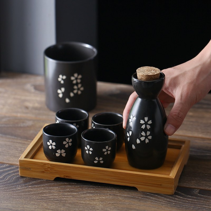 家用日式陶瓷清酒杯白酒盅烈酒杯温酒壶一口杯小号一两小酒杯酒具