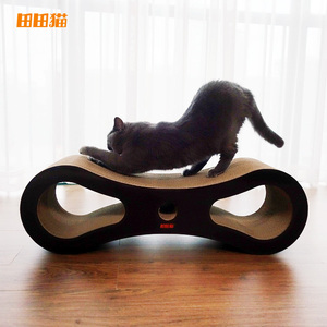 田田猫瓦楞纸猫抓板大型大号特大猫玩具猫磨爪耐磨猫用品送猫薄荷
