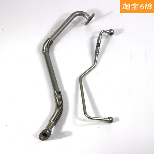 适用于解放J6增压器油管 J6P增压机回油管 涡轮增压器进油管