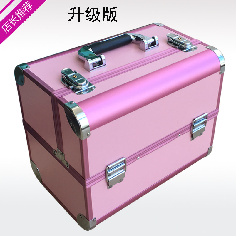 手提化妆箱专业大号纹绣工具箱多层美容美甲纹眉箱大容量整理箱