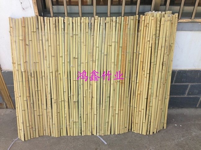 竹篱笆 屏风 栅栏 竹院墙 竹片篱笆 围栏 竹帘吊顶 弯曲折叠围墙