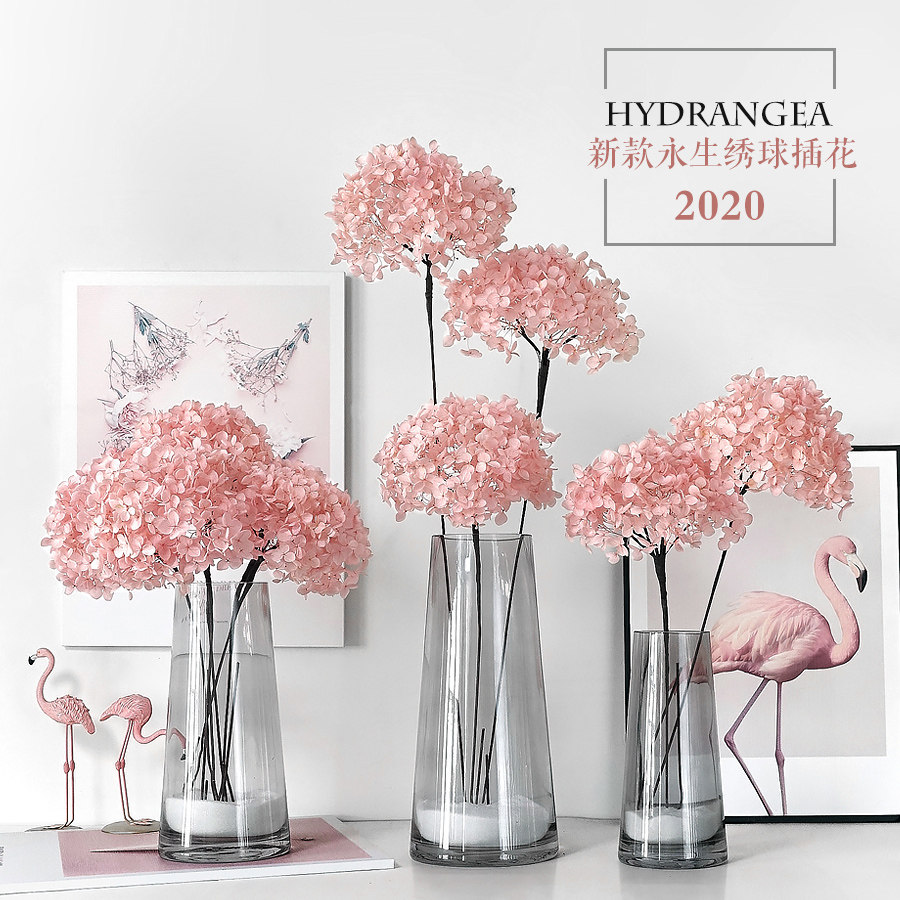 绣球花束大永生花花束干鲜花真花干花/花瓣/干花包/