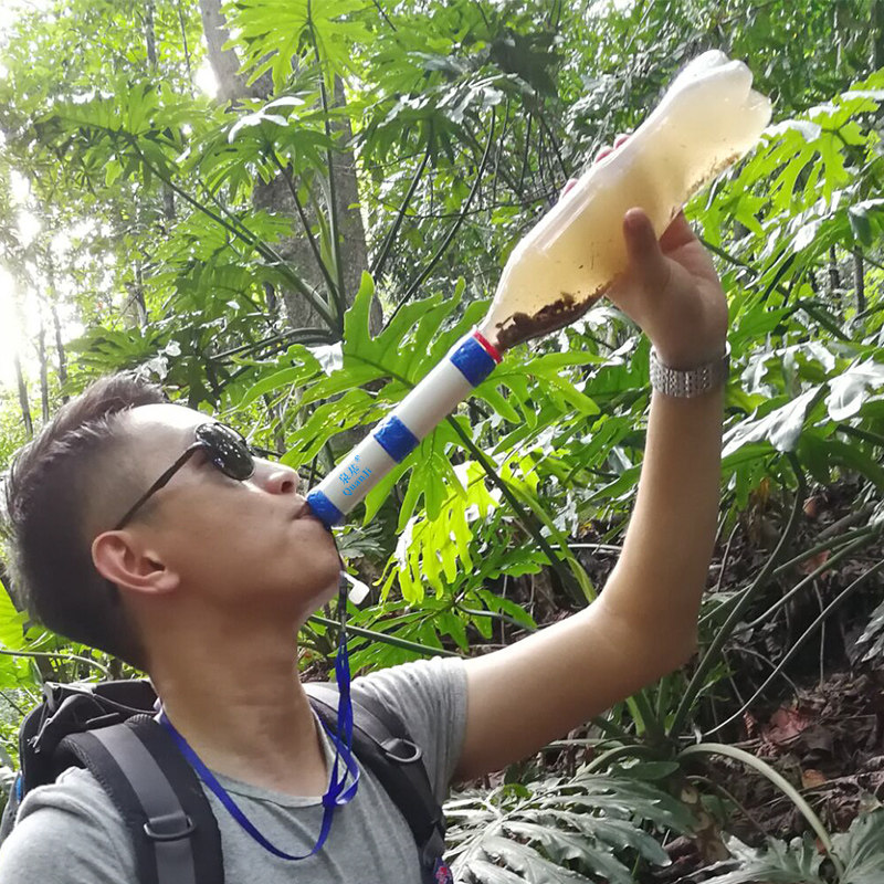 生命吸管户外净水器野外净水过滤器便携式滤水器旅行应急净水吸管