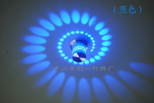 新款创意简约LED壁灯走廊过道玄关彩色射灯床头灯酒吧KTV装饰灯具