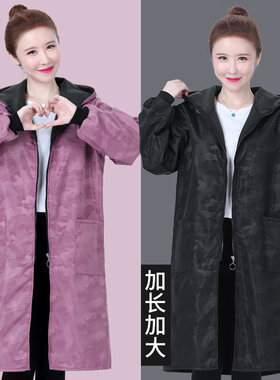 加长款加绒大人罩衣女过膝防水厨房围裙男士加厚保暖外套工作服冬
