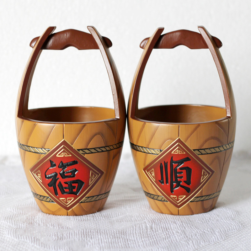 玄关钥匙收纳摆件茶几鞋柜小工艺品结婚礼物创意陶瓷存钱罐杂物桶