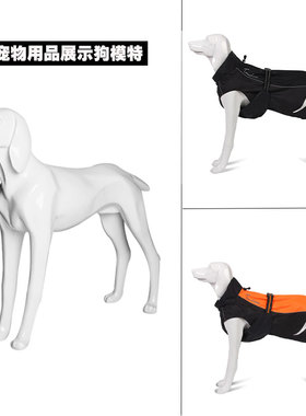 道具狗模特仿真大型树脂杜宾牧羊犬宠物店衣服展示架可拆卸狗模型