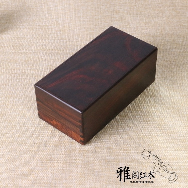 红酸枝机关盒红木榫卯首饰盒红木质文玩印章收纳盒佛珠玉器木盒子