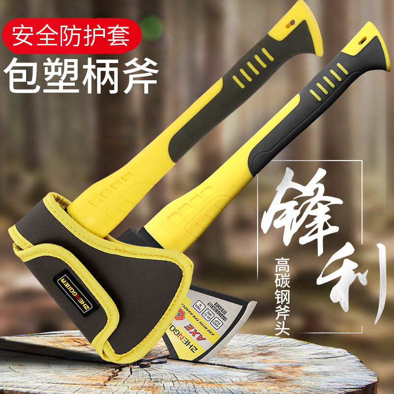 斧头劈柴户外家用精钢全钢神器防身砍树砍柴木工小大号开山斧子刀图片