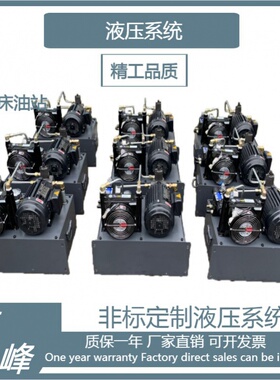 液压站 0.75KW液压泵站1.5KW配VP20数控车床 液压打孔机 非标定做