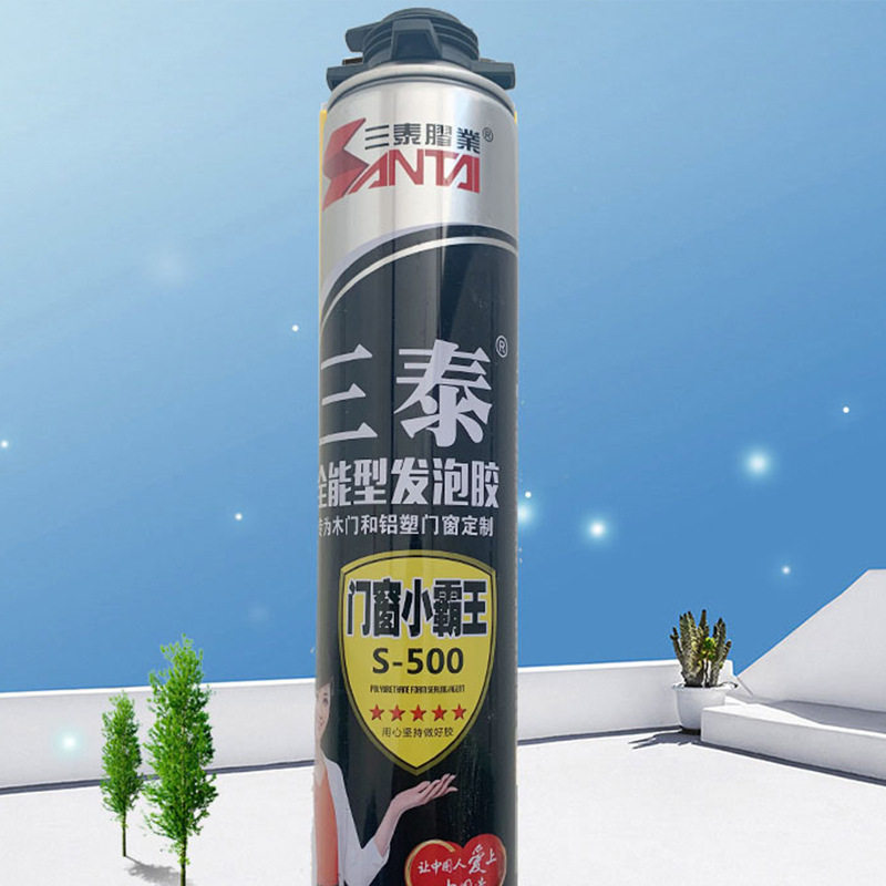 900g三泰发泡胶门窗密封防水泡沫填充补漏堵洞缝聚氨酯填缝剂整箱