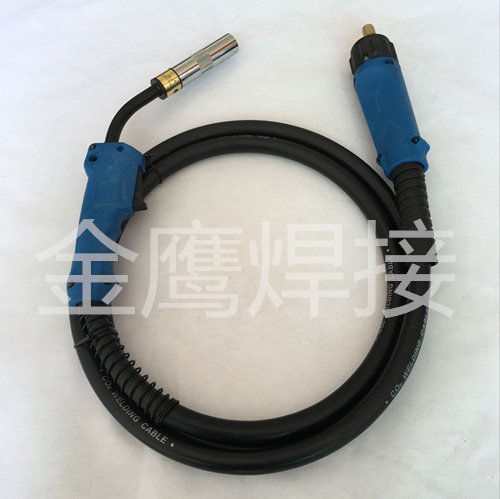 气保焊枪OTC/350A/500A二保焊枪配件/二氧化碳焊机加粗焊把线3米
