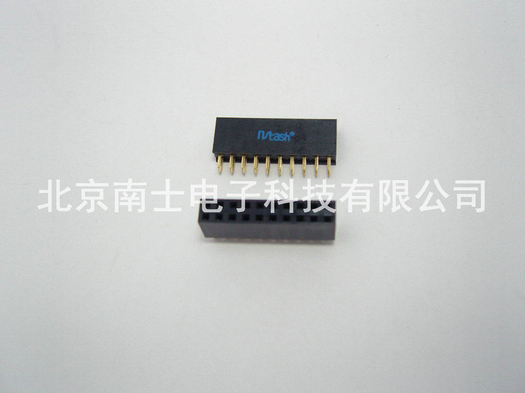 精工南士 镀金2*10P 20PIN双排座 双排母座 插座 间距2.54MM 环保