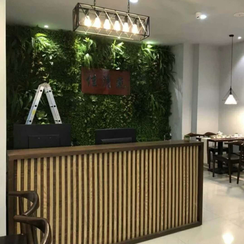 新款简约收银台创意吧台公司前台接待台精品店酒店柜台实木可定制