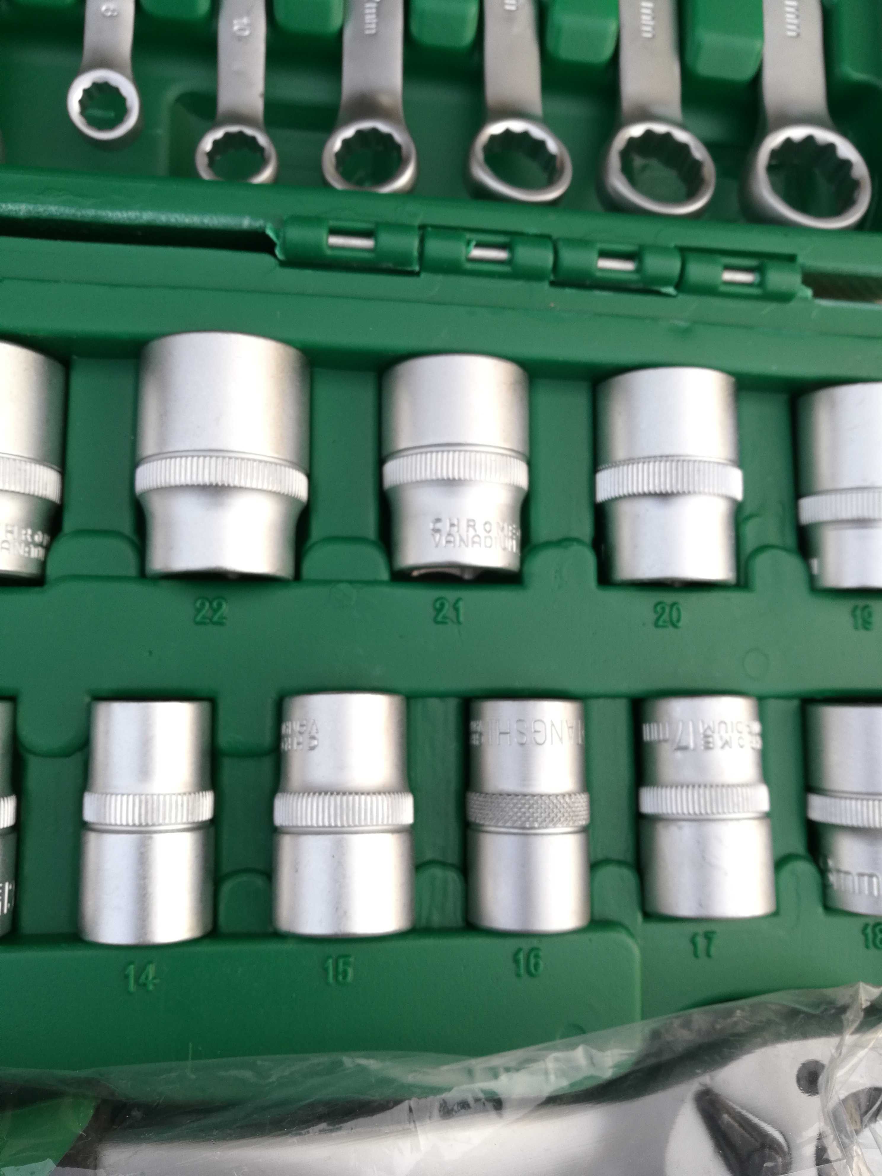 汽修37件工具套装 修车套筒两用开口棘轮快速扳手工具箱 专用组套