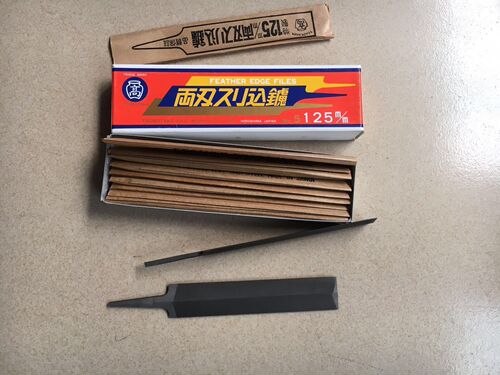 新品日本TSUBOTAKA壶高锉刀 5  125MM 两刃 凌形挫刀 EVA鞋底脱粉