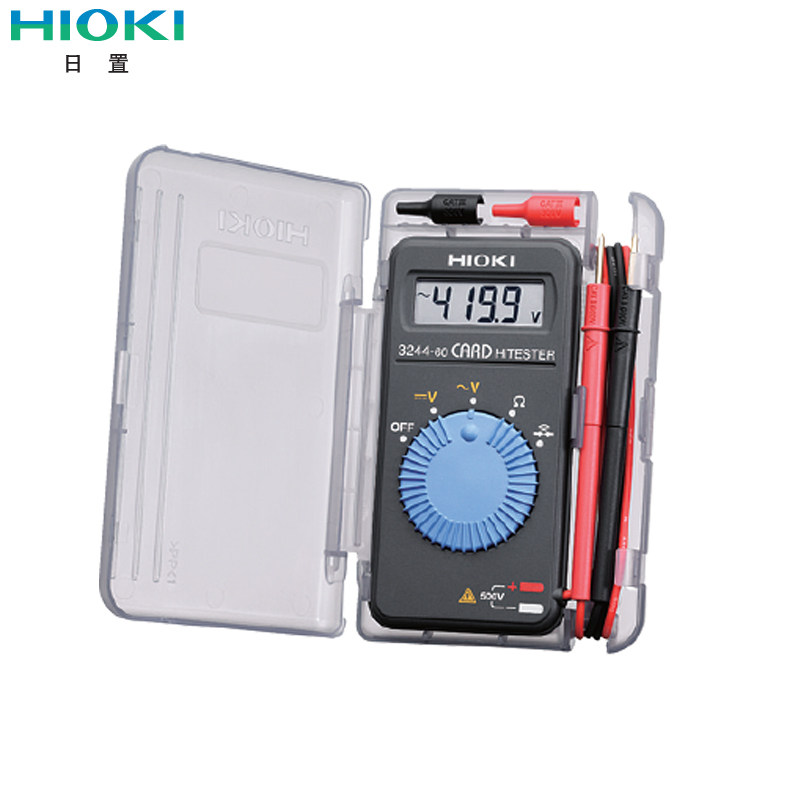 HIOKI卡片式万用表3244-60原装日置袖珍万能表便携数字万用表