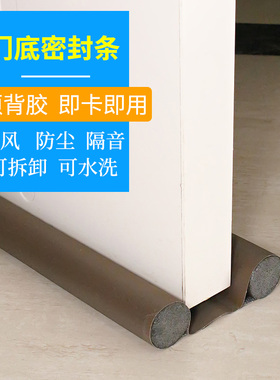门底门缝密封条隔音防盗门窗户玻璃门挡风防水胶条防风贴缝隙挡尘