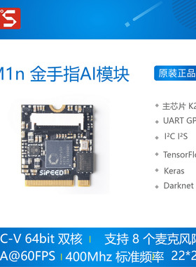 M1n K210 深度学习 金手指模块 核心板 RISC-V  AI+loT  Sipeed