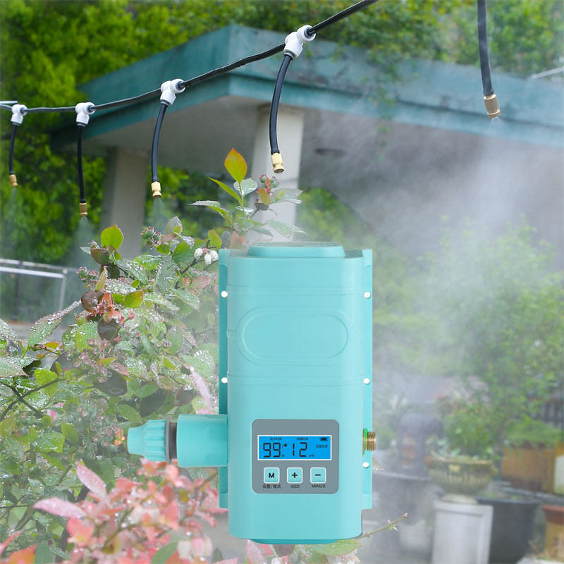 雾化喷淋喷头家用花园自动水泵喷雾阳台浇水浇花神器降温加湿系统