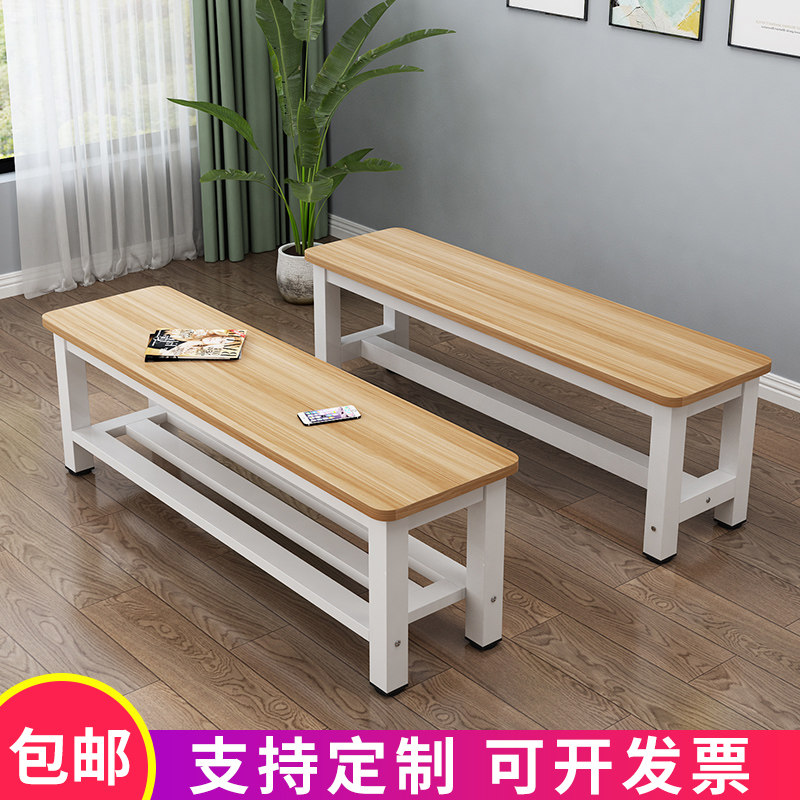 长凳子长条凳钢木商场休息坐凳健身房更衣室换鞋凳服装Z店沙发长