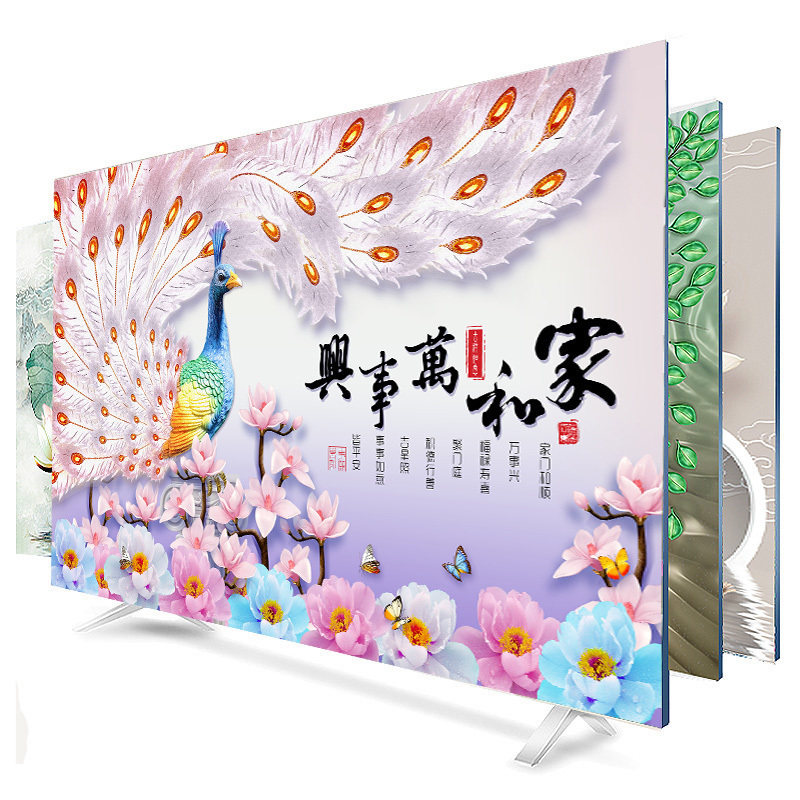 曲面电视机罩液晶65英寸60盖布50寸75寸55O电视帘套防尘罩挂式盖