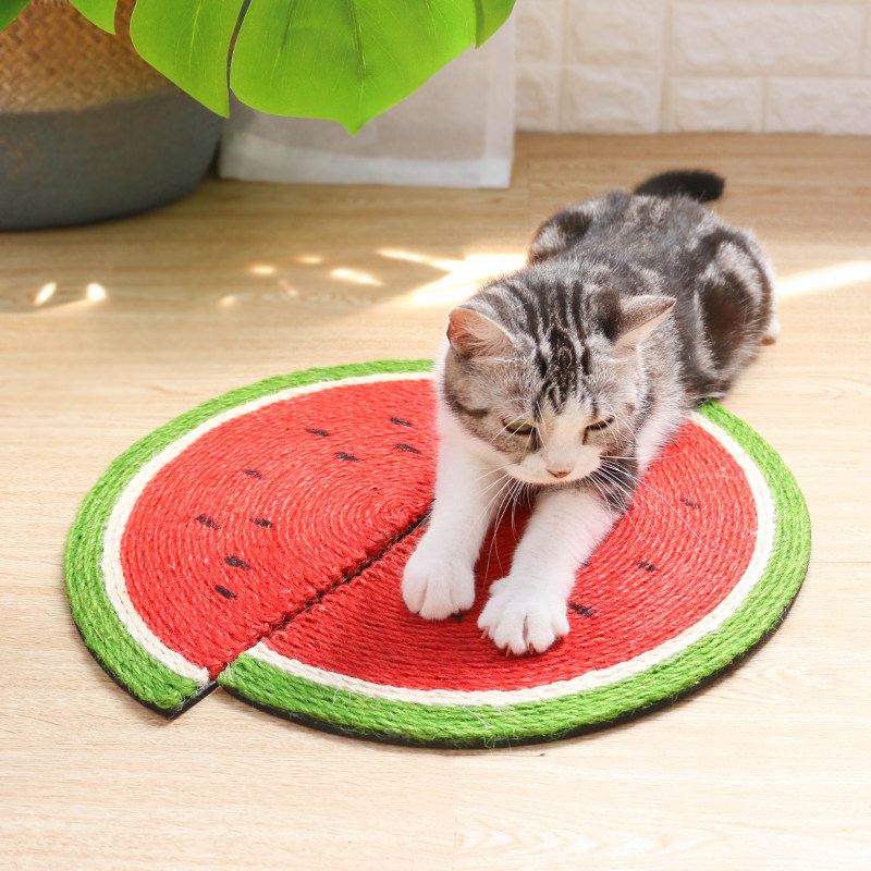 加大西瓜猫抓板剑麻磨抓器防猫抓沙发编制麻绳猫磨爪专用猫咪用品