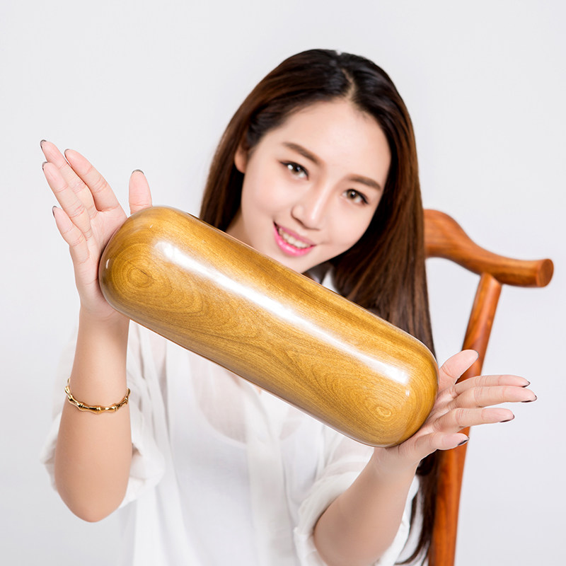 吉木楠木枕实木枕头颈椎枕护颈颈枕楠木枕硬枕头木头半圆枕木头枕