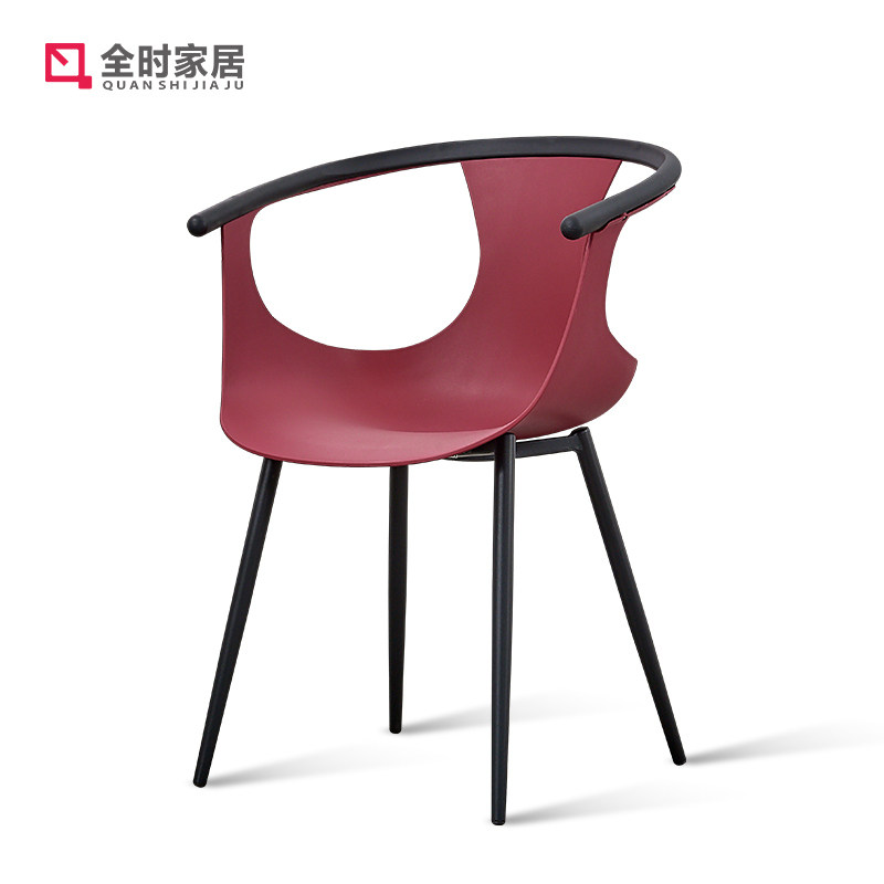 全时简约餐椅成人家用凳子靠背椅子餐厅创意扶手椅网红北欧休闲椅