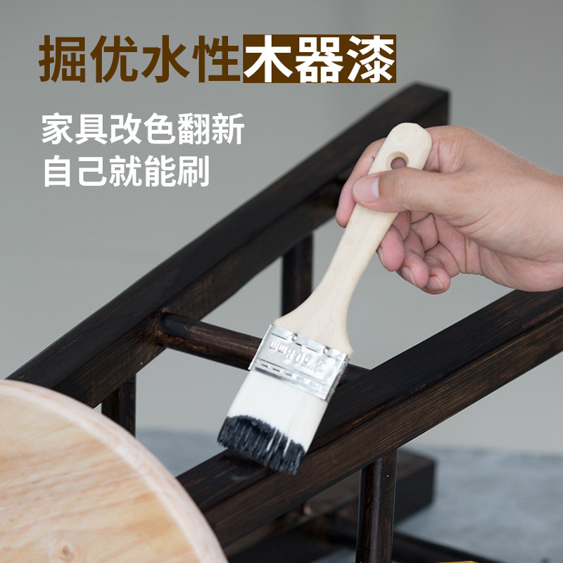 水性漆木漆纹油漆仿古实木门地翻旧家具改色板新透明色防水木器漆