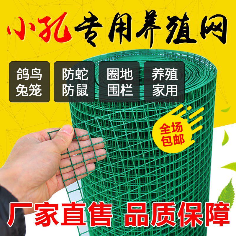 包电塑焊网铁丝网养栏围殖网养鸡网荷兰网钢丝网防护网小孔绿网格