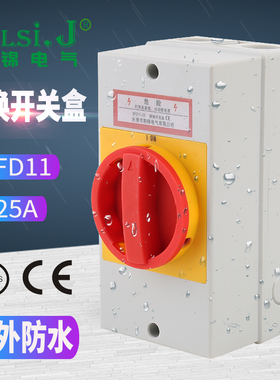 SFD11-25A负荷隔离开关盒户外防水密封转换开关负载断路电源切断