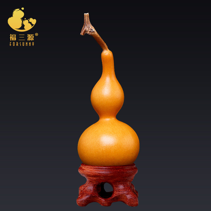葫芦手把件文玩精品天津嘴手捻摆件天然带龙头三庭八宝本长可挂瓷