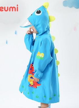 儿童雨衣恐龙造型小学生幼儿园小孩上学演出书包长款防水雨服雨披