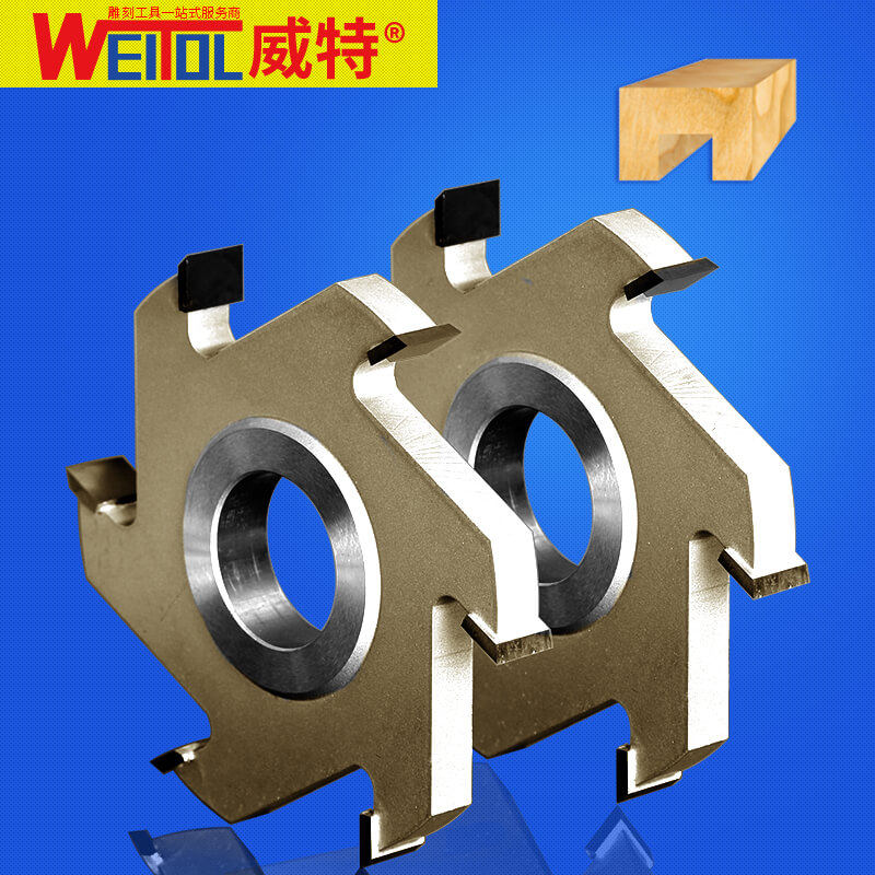 威特钨钢六刃槽刀立铣刀木工线槽刀开槽修槽铣刀锯片合金修边铣刀