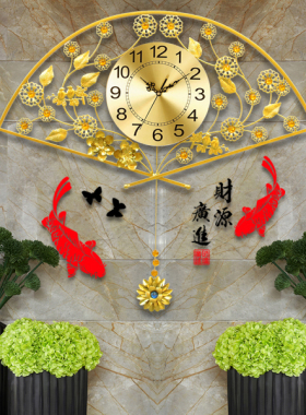 钟表挂钟客厅现代简约静音卧室创意个性大气石英时钟尚家用电子钟