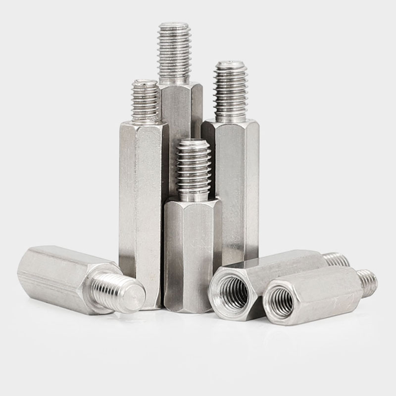 速发M*L+8+10 M4*L+螺 六4不锈钢0角接线柱隔离柱阴6柱单通内外牙