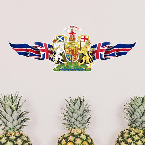 英国国徽标志符号图案墙贴纸背景墙卧室房间装饰画可移除贴画车贴